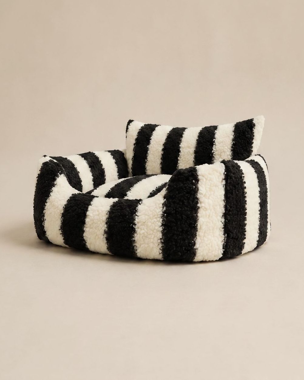 The Striped Sofa, three-quarter view