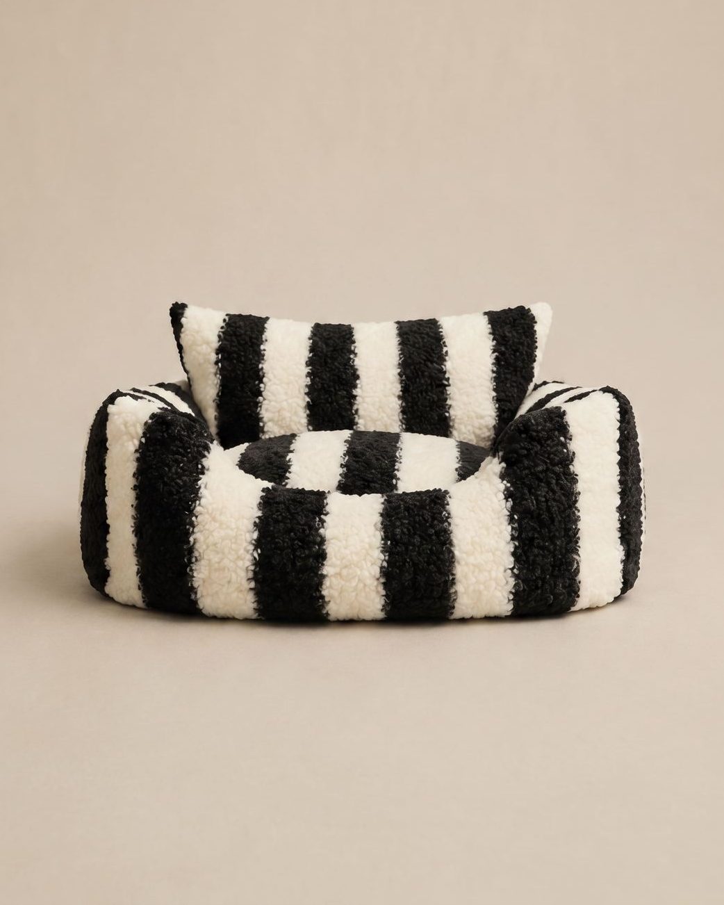The Striped Sofa from the front