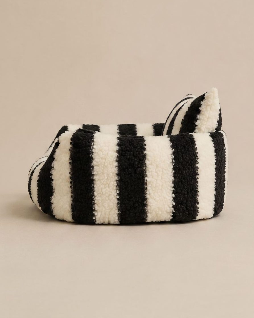 The Striped Sofa from the side